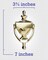 Hardware Essentials 852395 Bright Brass Door Knocker with Viewer 7in 1 Piece