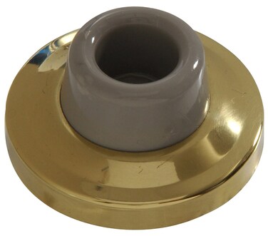 Hardware Essentials 852378 Wall Mount Door Stop Bright Brass 238