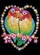 Sequin Art Blue Love Birds Sparkling Arts and Crafts Picture Kit Creative Crafts