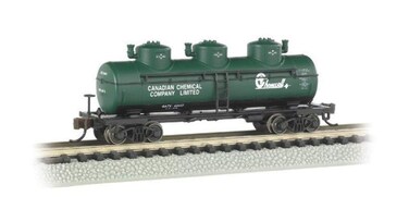 Bachmann Industries 3 Dome Tank Chemcell Car N Scale