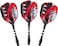 Viper Bully 80 Tungsten Steel Tip Darts with StorageTravel Case Coarse Knurling 24 GramsSilver