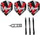 Viper Bully 80 Tungsten Steel Tip Darts with StorageTravel Case Coarse Knurling 24 GramsSilver