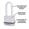Master Lock M530XTLH Magnum Solid Steel Keyed Alike Padlocks silver 2 CountPack of 1
