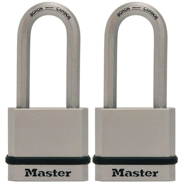 Master Lock M530XTLH Magnum Solid Steel Keyed Alike Padlocks silver 2 CountPack of 1