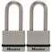 Master Lock M530XTLH Magnum Solid Steel Keyed Alike Padlocks silver 2 CountPack of 1