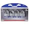 BRINKS  40mm Laminated Steel Keyed Padlock 4Pack  Chrome Plated with Hardened Steel Shackle
