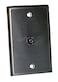 Stainless Steel Wall Plate with One 1 35mm Stereo FeedThru Connector  751095