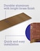 Hardware Essentials 851651 Hillman 852749Aluminum Kick PlateAntique Brass Finish8 x 34 BiFold Sliding Door Guide 8 x 34