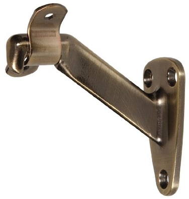 Hillman 852873 Handrail Bracket  Heavy Duty  Antique Brass 1Pack