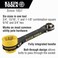 Klein Tools KT155T 6In1 Linemans Ratcheting Wrench with Bolt Through Design and Bright Yellow Socket