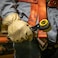 Klein Tools KT155T 6In1 Linemans Ratcheting Wrench with Bolt Through Design and Bright Yellow Socket