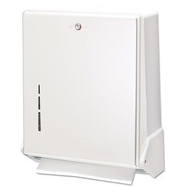 San Jamar T1905WH True Fold Commercial Towel Dispenser 500 Multifold  300 CFold Towel Capacity White 145 x 116 x 5
