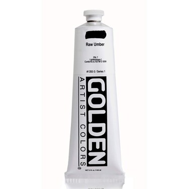 Golden Heavy Body Acrylic  Raw Umber  5 oz Tube