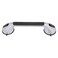 Carex Ultra Grip Shower Grab Bar  Shower Handle and Bathroom Bar  16 Inch Safety Bar with Dual Locking Suction Cups for Bathtubs and Showers Chrome