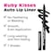 Ruby Kisses Auto Lip Liner Pencil Long Lasting Smooth Application Mechanical Lip Liner Pencil Black