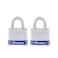 Master Lock 3T 1916Inch Wide KeyedAlike Padlock 932Inch Shackle 2Pack