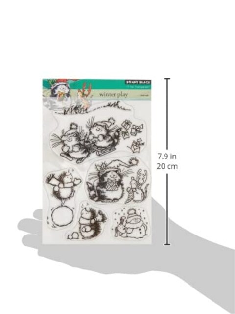 Penny Black 30265 Decorative Rubber Stamps Winter Play