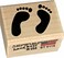Stamps by Impression Feet Footprints Rubber Stamp Small 75 x 1