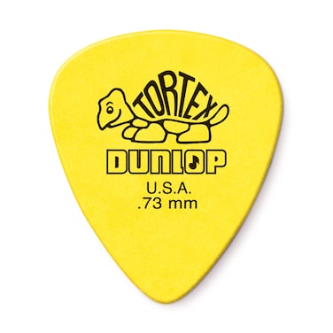Dunlop Tortex Standard 073mm Yellow Guitar Pick 72 Pack