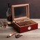 Premium Cigar Humidor for 2550 Cigars  Elegant Humidor humidor with Hygrometer and Humidifier  Cedar Lined Cigar Box for Optimal Humidity Control