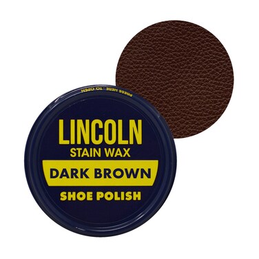 Lincoln Shoe Polish Wax  218 oz  Made in USA Since 1925  Dark Brown