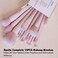 Makeup Brushes Dpolla 15Pcs Complete Synthetic Makeup Brush Set with Professional Foundation Brushes Powder Concealers Eye shadows Blush Makeup Brush for Perfect Makeup Pink