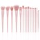 Makeup Brushes Dpolla 15Pcs Complete Synthetic Makeup Brush Set with Professional Foundation Brushes Powder Concealers Eye shadows Blush Makeup Brush for Perfect Makeup Pink