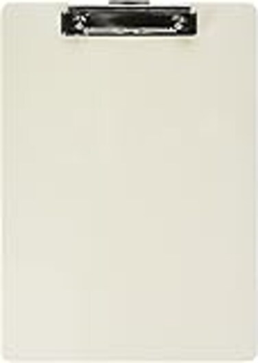Officemate Recycled Plastic Clipboard Letter Size Pearl 83047