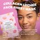 Vitamasques Vegan Collagen Lychee Face Sheet Mask Plumping  Moisturizing Facial Mask with Lychee Extract  Hyaluronic Acid  Natural  Biodegradable