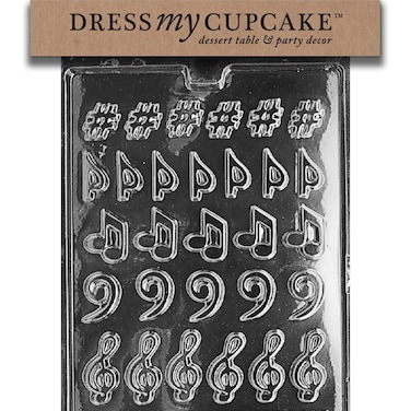 Dress My Cupcake Chocolate Candy Mold Music Music Music
