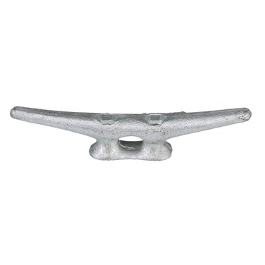 Seachoice Open Base Dock Cleat Galvanized Gray Iron 6 in