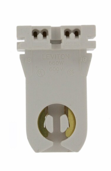 Leviton 13357 Medium Base Tall Profile LMPHLDR SNAP in