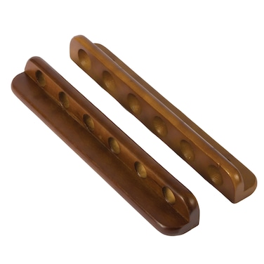 Classic Sport Six Cue Billiard Rack  Wall Mounted Durable Solid Wood