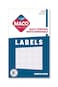MACO White Round MultiPurpose Labels 516 Inches in Diameter 1000 Per Box MR505