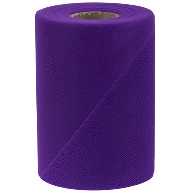 Falk Fabrics Tulle Spool 6Inch by 100Yard Purple