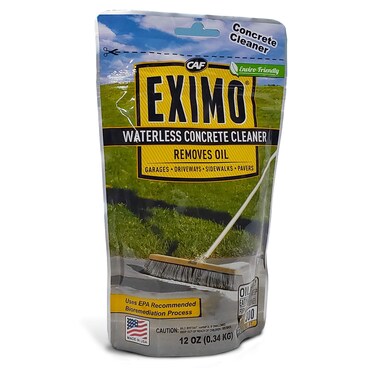 CAF Outdoor Cleaning EXIMO Waterless Concrete Cleaner for Driveway Garage Basement and Walkway Surfaces 075lbs