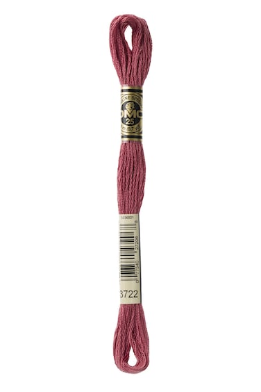 DMC 1173722 Mouline Stranded Cotton Six Strand Embroidery Floss Thread Medium Shell Pink 87Yard