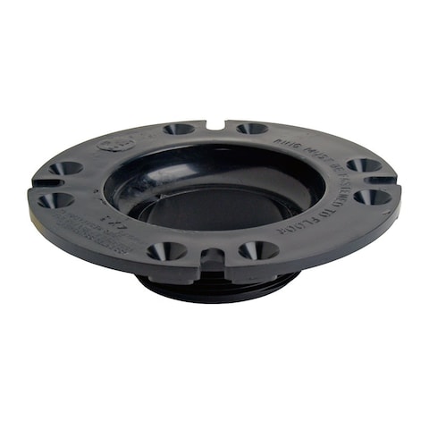 DANCO Mobile Home Male Closet Flange Black 7Inch x 314Inch 1Pack 41974