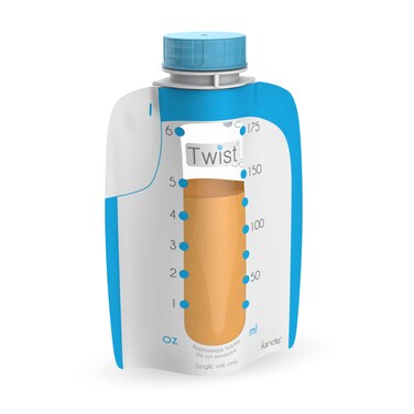 Kiinde Foodii Baby Food and Formula Storage Disposable Squeeze Pouches for Homemade Purees Easy and Convenient Food Maker System for Babies and Toddlers 40 Pack