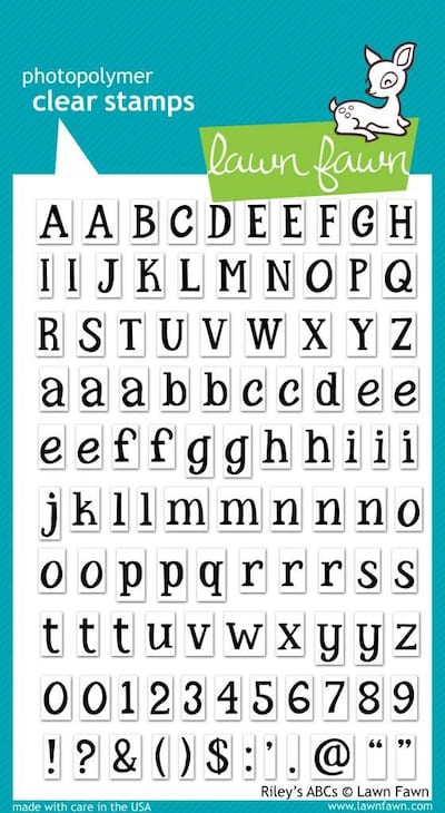 LAWN FAWN Clear Stamps 4X6Rileys ABCs
