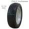 Marathon 4103504 Flat Free Hand Truck  AllPurpose Utility Tire on Wheel 225 Offset Hub 34 Bearings