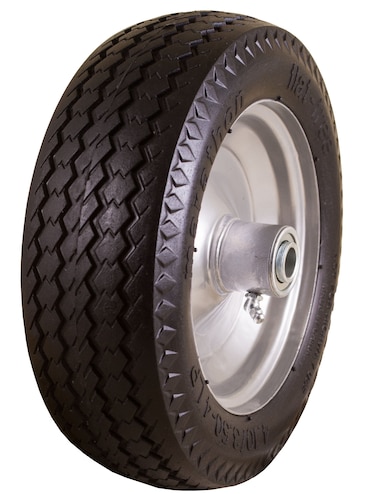 Marathon 4103504 Flat Free Hand Truck  AllPurpose Utility Tire on Wheel 225 Offset Hub 34 Bearings