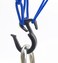 PowerTye 50153 Blue 15X15 Cargo Net Featuring 6 Adjustable Hooks  Tight 2x2 Mesh