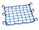 PowerTye 50153 Blue 15X15 Cargo Net Featuring 6 Adjustable Hooks  Tight 2x2 Mesh