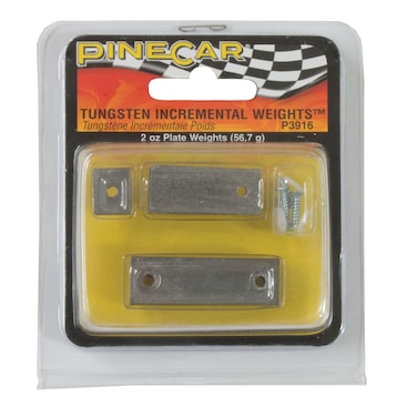 Woodland Scenics Pine Car Derby Weights Tungsten Incremental Weight Plate 2Ounce
