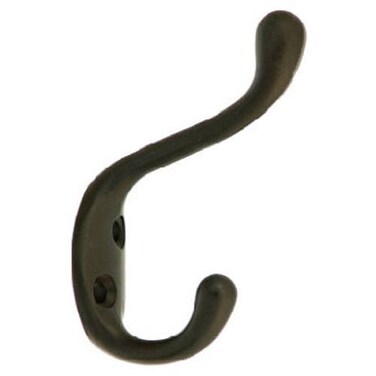 National Hardware N330886 V166 Heavy Duty Coat and Hat Hook in Oil Rubbed Bronze