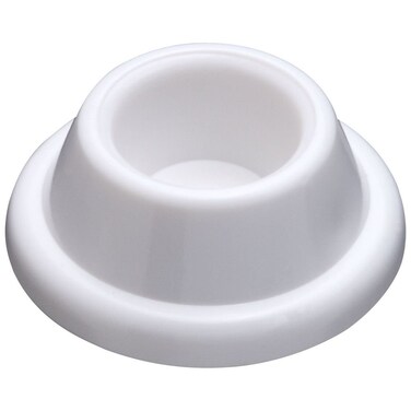 National Hardware N215897 V237 Wall Door Stops in White 2 pack