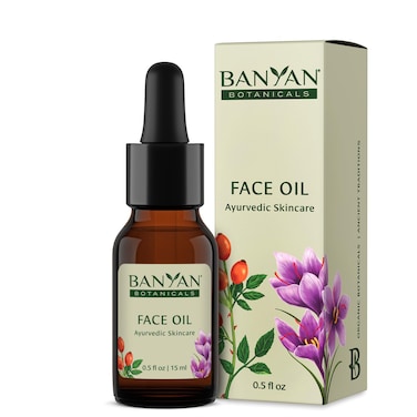 Banyan Botanicals Face Oil  Luxurious Ayurvedic Face Oil  Clean Skincare with Rosehip Oil and Jojoba Oil for Skin that Glows  05 oz  NonGMO Cruelty Free Paraben  Phthalate Free