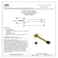 idh by St Simons 13010003 Professional Grade Quality Solid 3 Arrow Base Stop Polished Brass