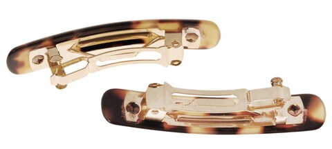 France Luxe Mini Rectangle Barrette Tokyo Set of 2  Classic French Design For Everyday Wear